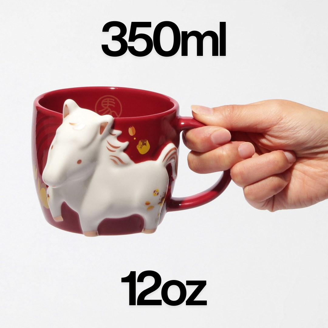 Starbucks Japan 2026 New Year's Mug Zodiac Horse 355ml / 12oz or