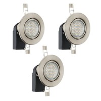 Led Einbaustrahler Deckenspot Stahl In Nickel-Matt GU10 Fassung