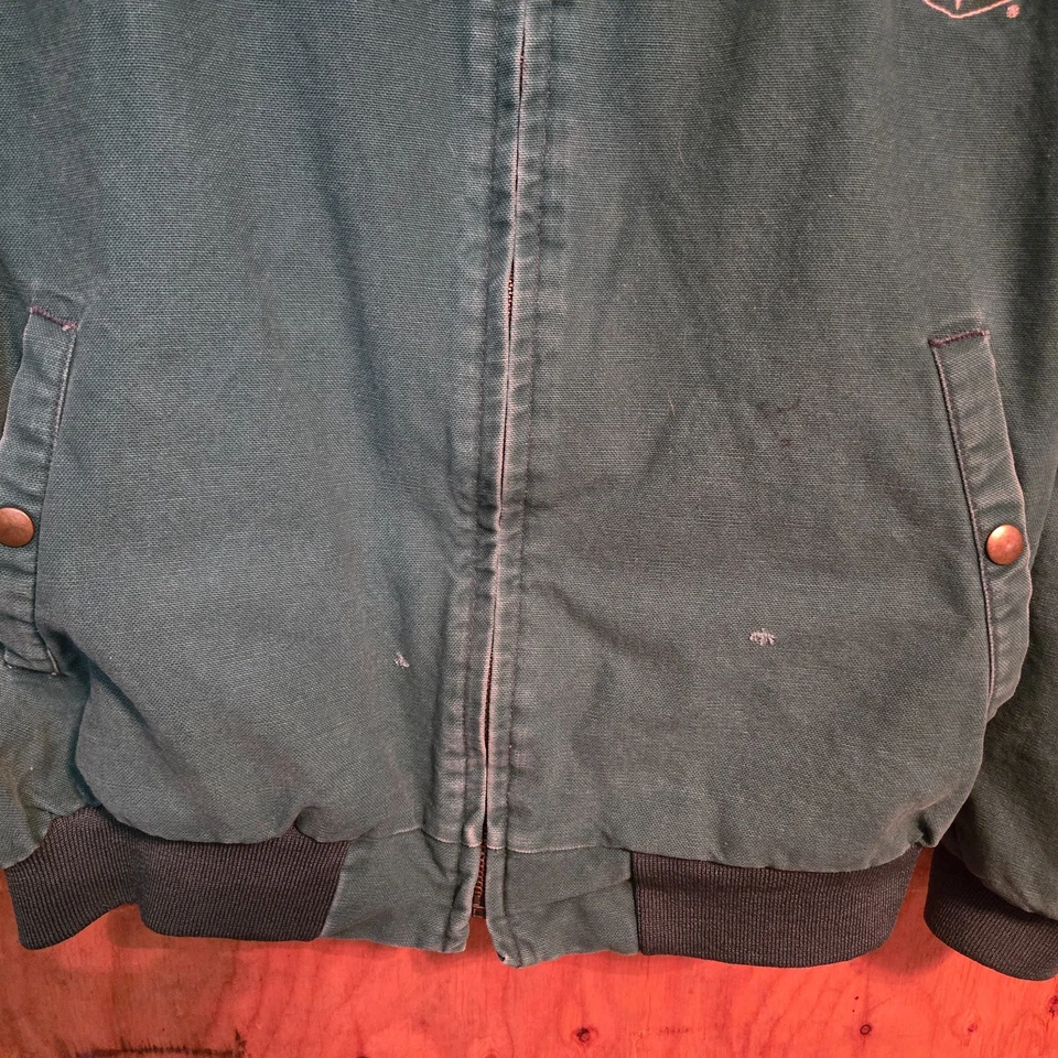 Chaqueta de Trabajo Swingster De Colección Para Hombre Talla M Estilo Bombardero Forrada Verde Hecha en EE. UU. Foto 3 de 4