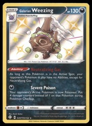 Galarian Weezing SV077/SV122 Shining Fates Shiny Vault Holo Rare