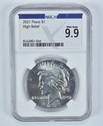 2021 Peace Silver Dollar High Relief Mint State 9.9 NGC X NGCX *1384 — photo 1