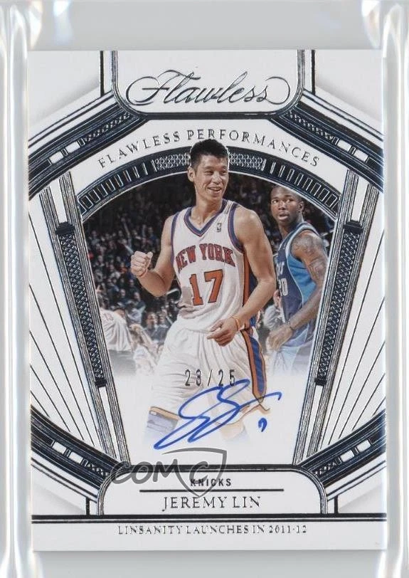 Jeremy Lin New York Knicks Basketball Autographed Sports Trading
