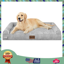 Large Dog Bed Orthopedic Washable: Beds Bolster XL Bed Large Big Dogs Memory Foa
