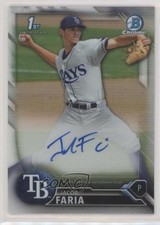 2016 Bowman Chrome Prospects Refractor 71/499 Jacob Faria #BCAP-JFA Auto w5b