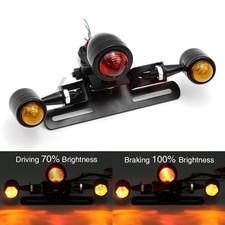 Fanale posteriore universale luce freno targa segnale di svolta fanale posteriore con supporto