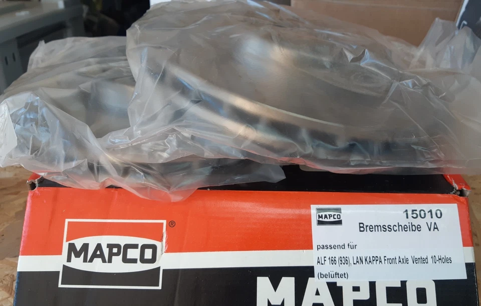 MAPCO 15010 COPPIA DISCHI FRENO ANTERIORE PER ALFA ROMEO ALFA 166 - LANCIA KAPPA - Immagine 3 di 4
