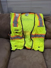 Kwik Safety 2New1 USED Vented Vest 2 Used 1 NewShort Sleeve 2used Long&1 Orange 