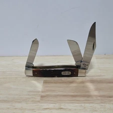 1998 CASE XX (#6375 CV) CHESTNUT BONE "LARGE STOCKMAN" POCKET KNIFE NEW-NO BOX