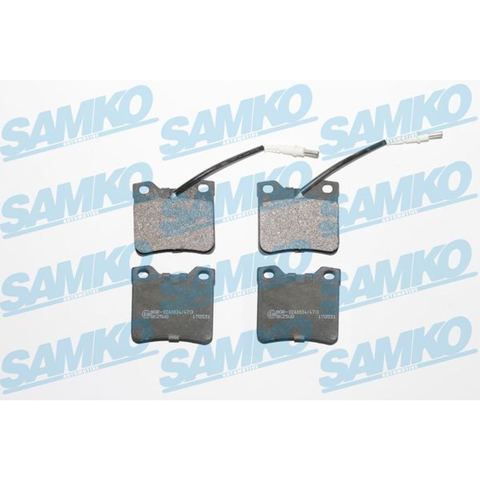 1x ORIGINAL® SAMKO Bremsbelagsatz, Scheibenbremse Hinten für Peugeot 406 Coupe