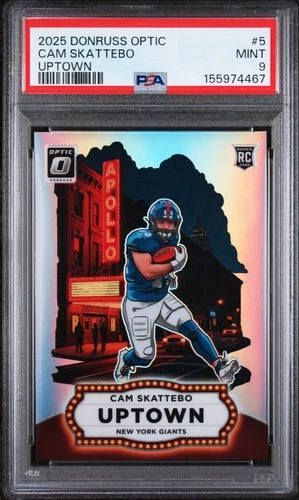 2025 Donruss Optic Cam Skattebo Base (PSA 9)