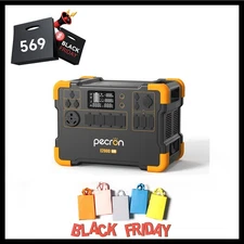 pecron E2000LFP Portable Power Station 1920Wh 5X2000W AC Outlets LiFePO4 Battery