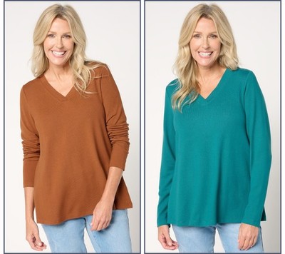 SUNNYLiFE Women's Top Sz M Denim & Co. Essentials Heavenly Multi-colored A673729