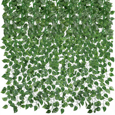14 Pack 98ft Artificial Ivy Greenery Garland, Fake Vines Hanging Plants Backdrop