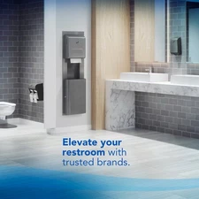 Kimberly-Clark Professional™ Stainless Steel Wall Unit with Trash Receptacle