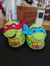 Teenage Mutant Ninja Turtles Raph and Leo 3D Character Sock Top Slippers