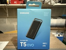 Samsung T5 EVO 4TB Portable SSD USB 3.2 Gen 1 External SSD MU-PH4T0S/AM