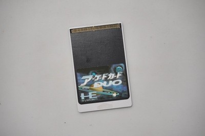PC Engine CoreGrafx Arcade Card Duo Japan NEC Hu-Card game US Seller
