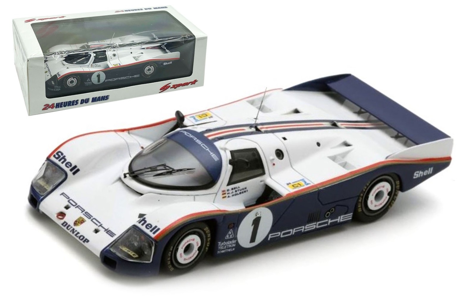 Spark 43LM86 Porsche 962C 2.6L #1 'Rothmans' Le Mans Winner 1986 - 1/43 Scale