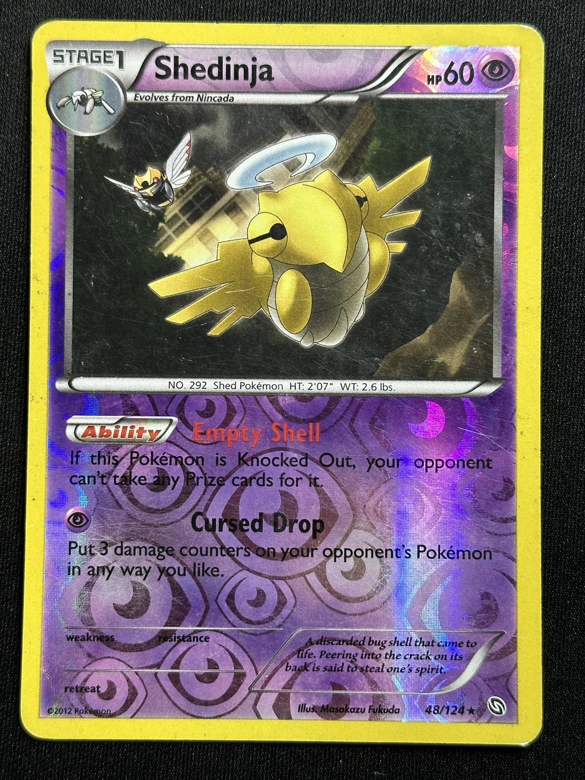 Shedinja Reverse Holo Dragons Exalted 48/124 HP-MP