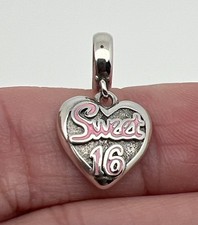 Sweet 16 16th Birthday Charm for bracelet s925 925 Sterling Silver 