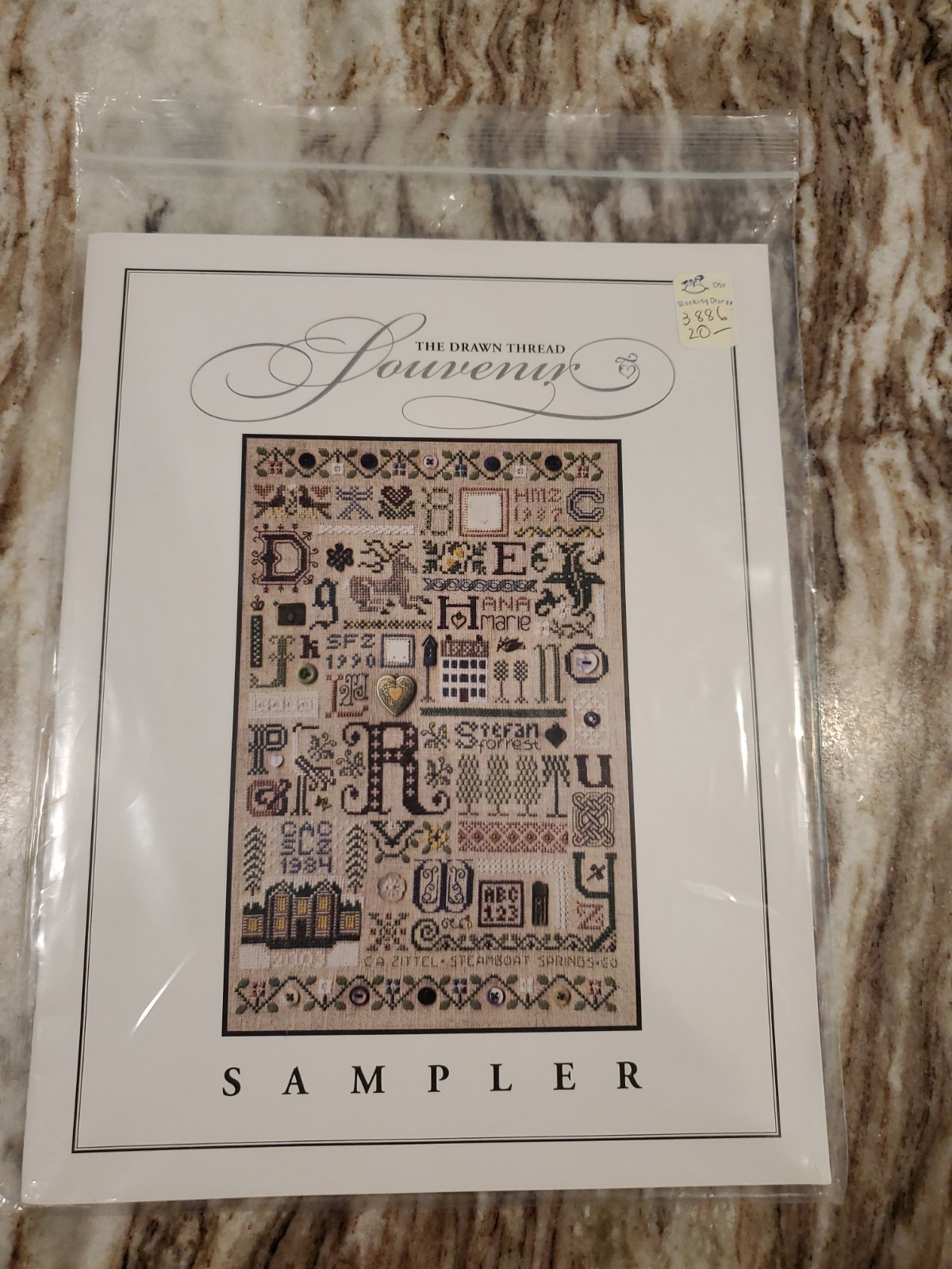 The Drawn Thread Cross Stitch Chart - Souvenir Sampler | eBay