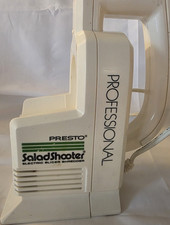 Presto SaladShooter Professional Electric Slicer/Shredder, White, 2 Cones 02970