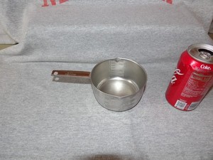 Vintage Foley 2 Cup Stainless Measuring Cup Block Letter