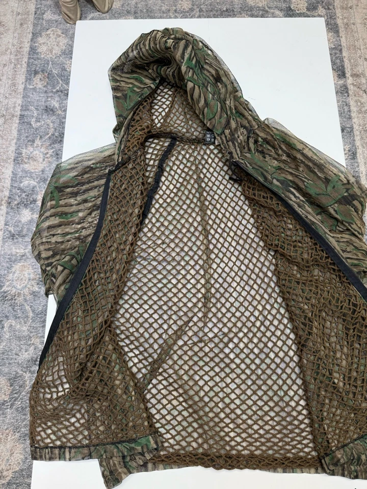 CHAQUETA CAMUFLADA SHANNONS BUG TAMER REALTREE CUBIERTA PARA LA CABEZA CREMALLERA COMPLETA EE. UU. PARA HOMBRES XXXL 3XL Foto 3 de 4