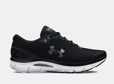 UA Under Armour Charged Gemini Mens Black White 3026501-001