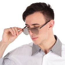 Hugo Boss Gold Antireflex Pilot Men's Sunglasses BOSS 1485/S 0RHL/WM 60