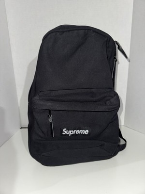 Black Supreme Canvas Backpack Great Condition 