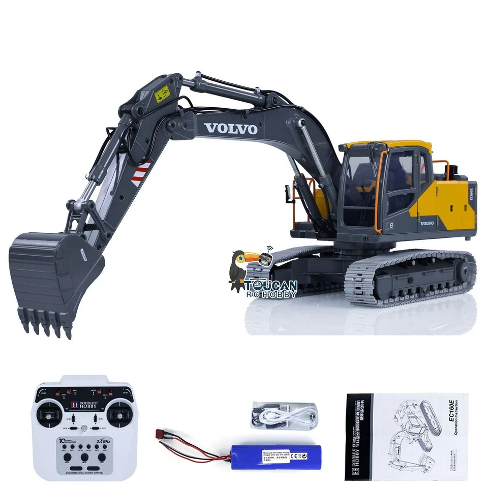 DoubleE E010 EC160E 1/14 RC Excavator Full Alloy Metal Digger RTR Model ESC - Image 2 of 4