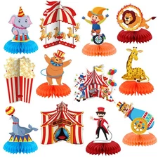 12 Pcs Carnival Party Decorations Circus Theme Party Decorations Carnival Cir...