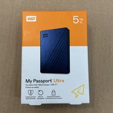 WD 5TB Blue My Passport Ultra Portable Storage External Hard Drive Free Shipping
