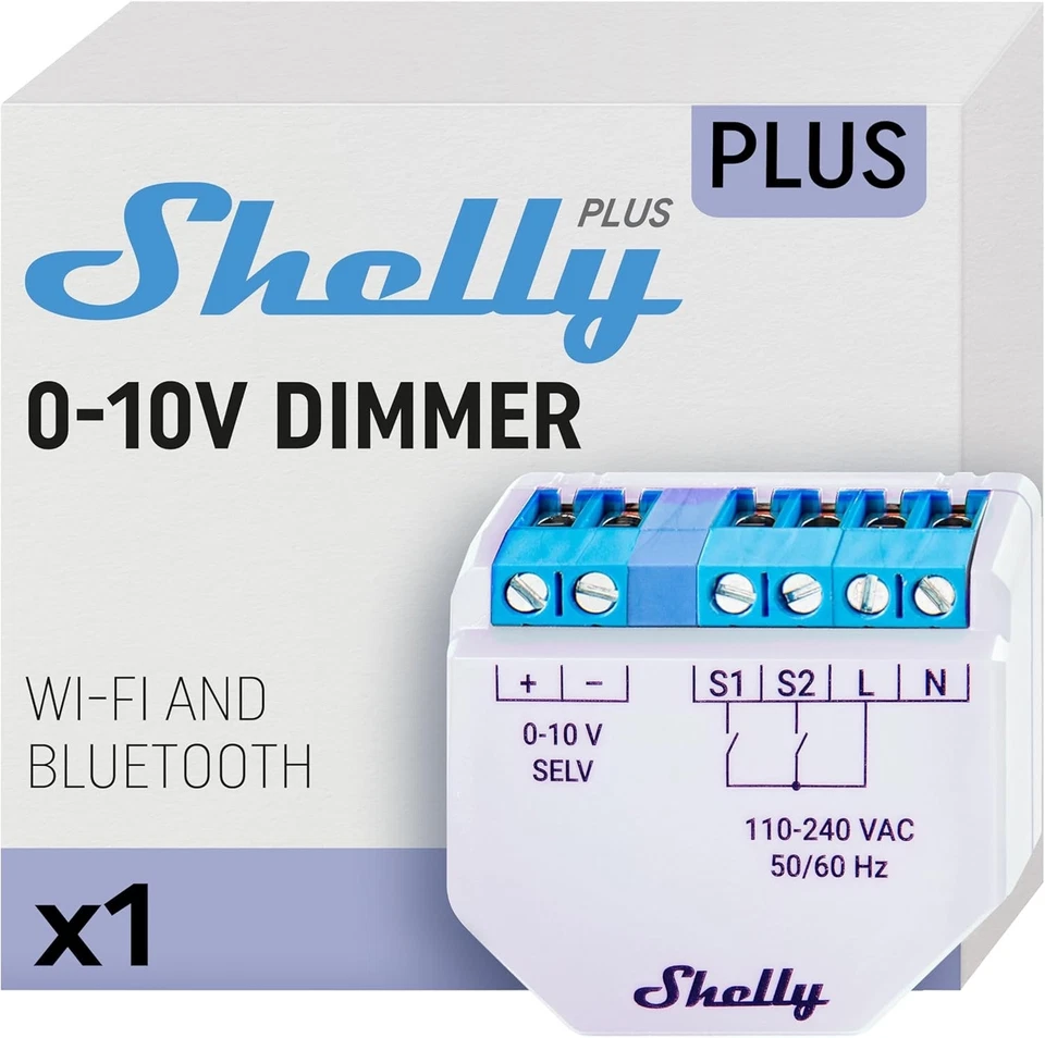 Shelly Plus 0-10V Dimmer Wi-Fi & Bluetooth Smart Dimmschalter Lichtsteu