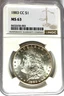 1883 CC $1 Morgan Silver One Dollar MS63 NGC Carson City