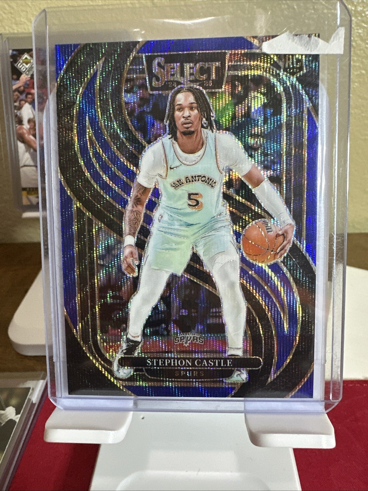 2024-25 Panini Select Stephon Castle #175 RC Rookie Blue Wave /75
