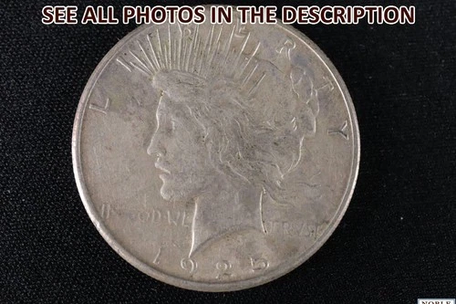 NobleSpirit Desirable 1925 S Silver Peace Dollar XF Extremely Fine