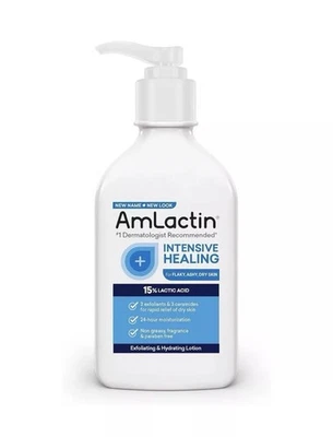 AmLactin Intensive Healing Body Lotion for Dry Skin – 7.9 oz Pump Bottle