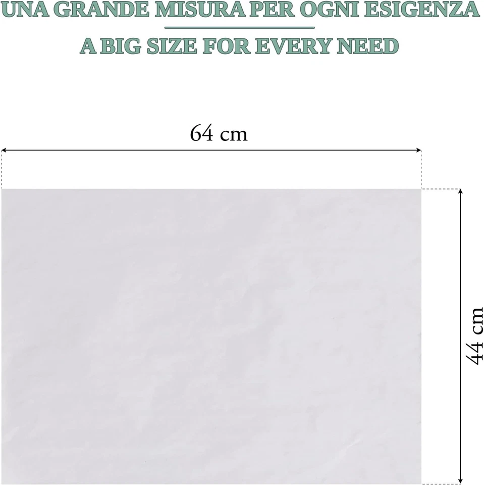 Fogli Di Carta Imballaggio Pacchi 64X44Cm - 400G - Carta Da Pacchi Bianca/Carton - Immagine 2 di 4