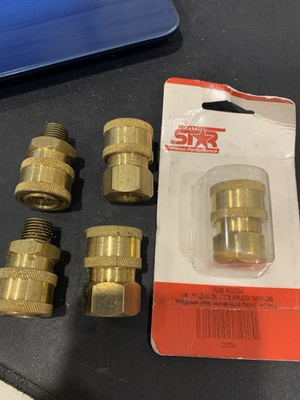 #ad 5 1 4quot; FPT Female amp; Male Brass Socket Quick Connect Coupler for Pressure Washer $19.99