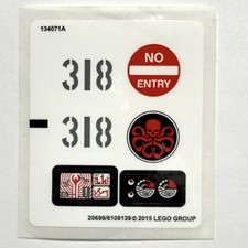 LEGO STICKER SHEET 76041 The Hydra Fortress Smash Decals Avengers Ultron