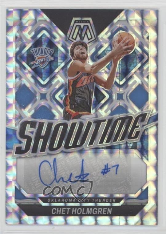 2023 Panini Mosaic Showtime Signatures Mosaic Prizm Chet Holmgren #SS-CHT Auto