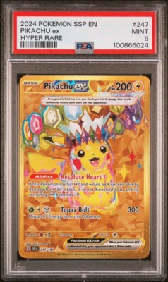 ポケモンカードゲーム pokemon card Pikachu ex 247/191 Sv08 Pikachu ex 247/191 Sv08: Surging Sparks Holo for sale online