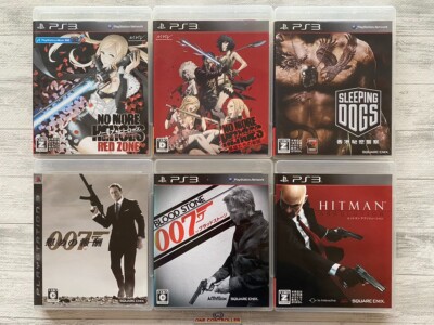 SONY PS3 No More Heroes & Sleeping Dogs & 007 & Hitman set from Japan