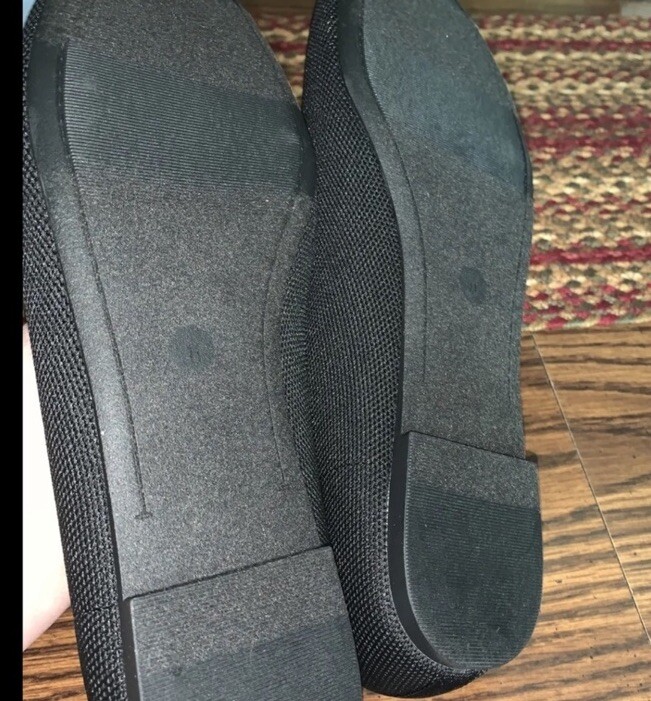 Old Navy Black Ballet Flats Shoes Size 11 image 2