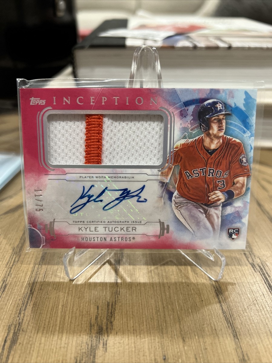 2019 TOPPS Inception Kyle Tucker GAME USED JUMBO RELIC PATCH AUTO 