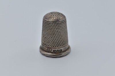 Silber Fingerhut viktorianisch Sterlingsilber 1883 James Fenton