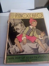 THE "POP-UP" PINOCCHIO 1932 First Edition Popups and illustrations FREE SHIPPING