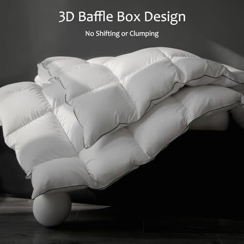 Hungarian Goose Down Comforter - 850 Fill Power Oversized King White-70% Down - Picture 5 of 8